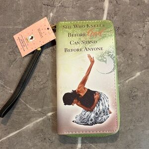 “She Who Kneels” Wristlet Wallet
